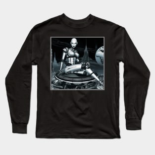 Robot Woman Metropolis Long Sleeve T-Shirt